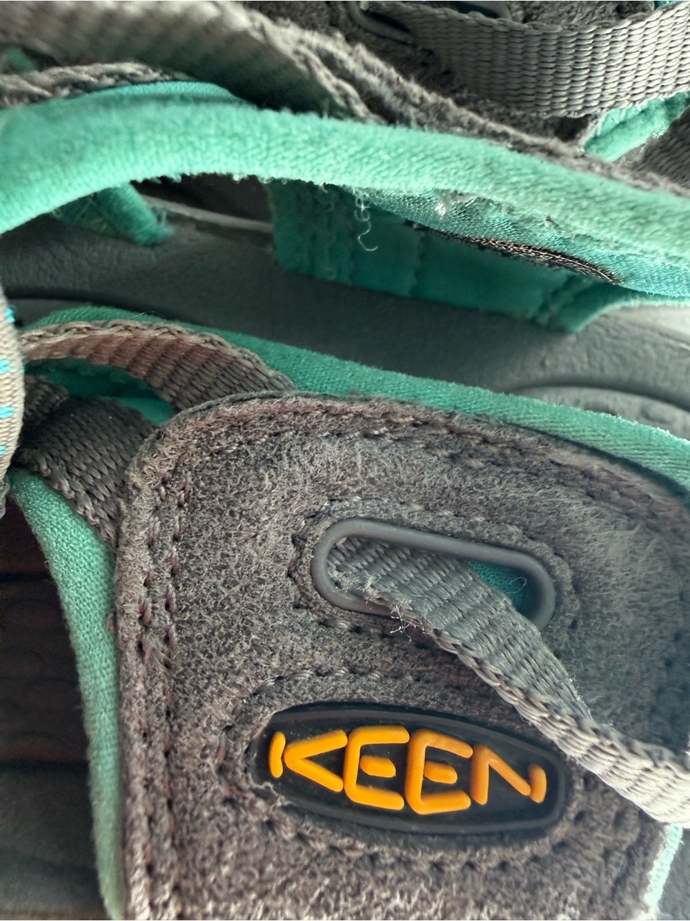 Keen whisper Women size 8.5 Gray and Teal Sport Sandals - Picture 7 of 11
